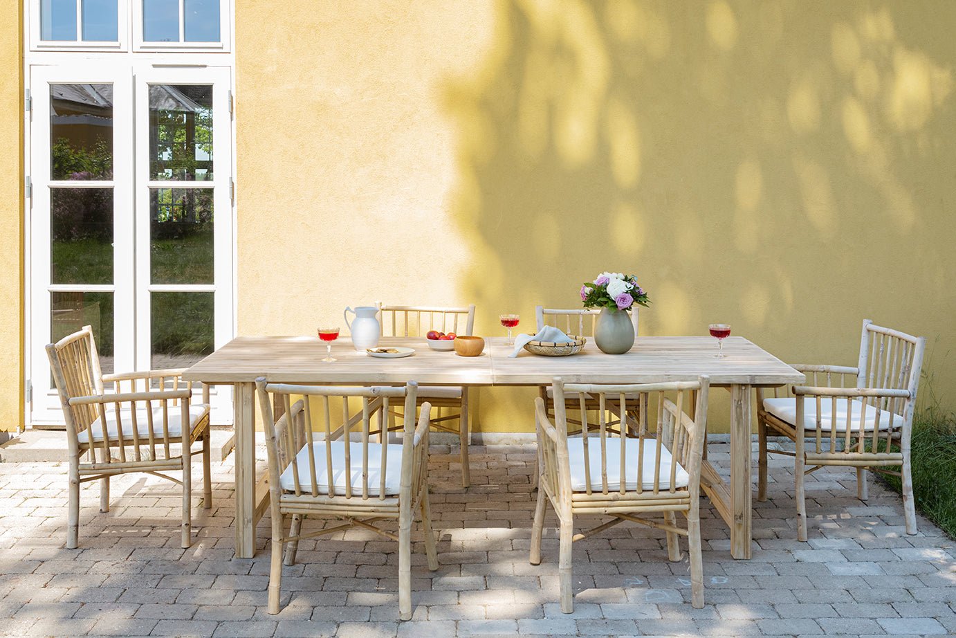 Bambus spisebord 250Lx100Bx75H - Northbynorth - Køb Bambusmøbler