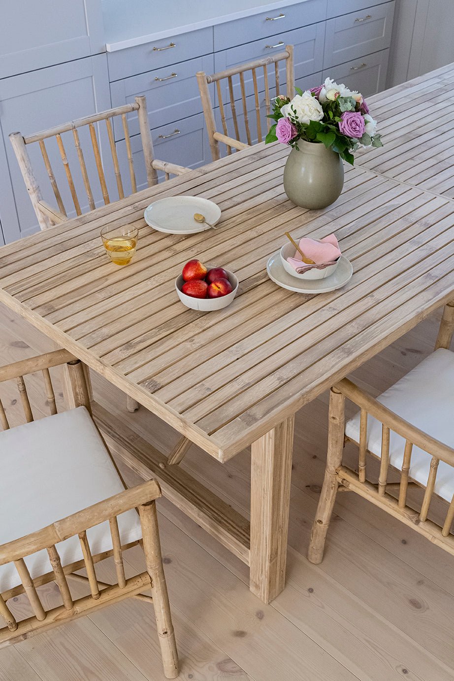 Bambus spisebord 250Lx100Bx75H - Northbynorth - Køb Bambusmøbler