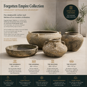 Forgotten Empire Collection. Håndlavet vietnamesisk krukkesæt (4 krukker)
