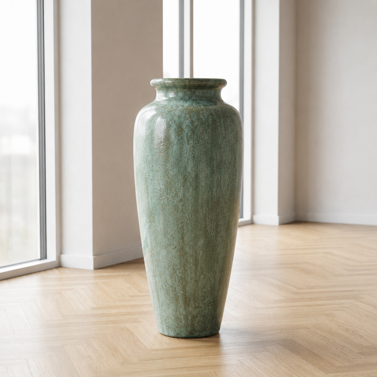 Jade Heritage – Håndlavet vietnamesisk kæmpekrukke (95 cm høj)