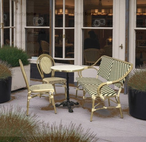 Paris – Cafébænk m. armlæn – Flet