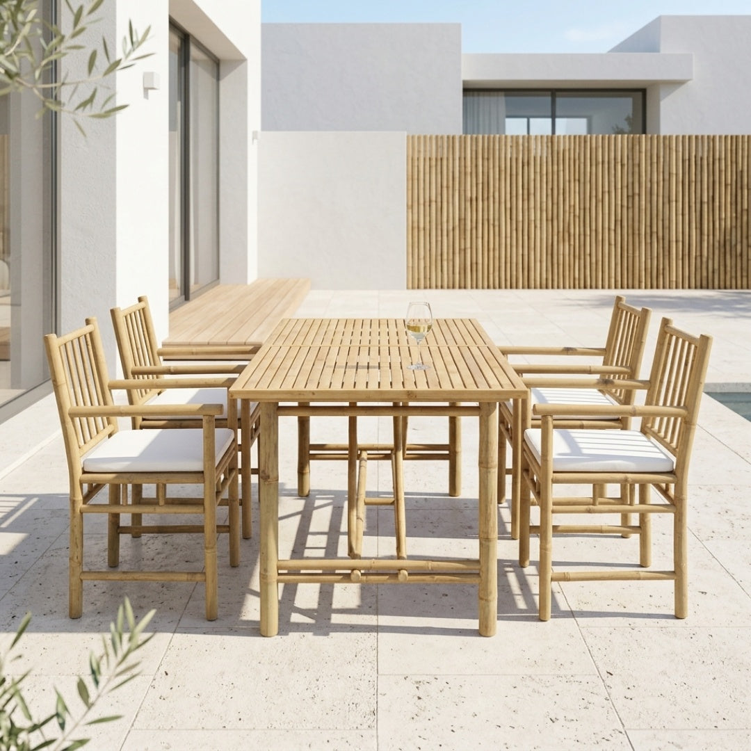 Bambus Spisebord 200x80xh75