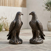 The Aquila Pair. Eksklusivt sæt med to ørneskulpturer. 60cm høje