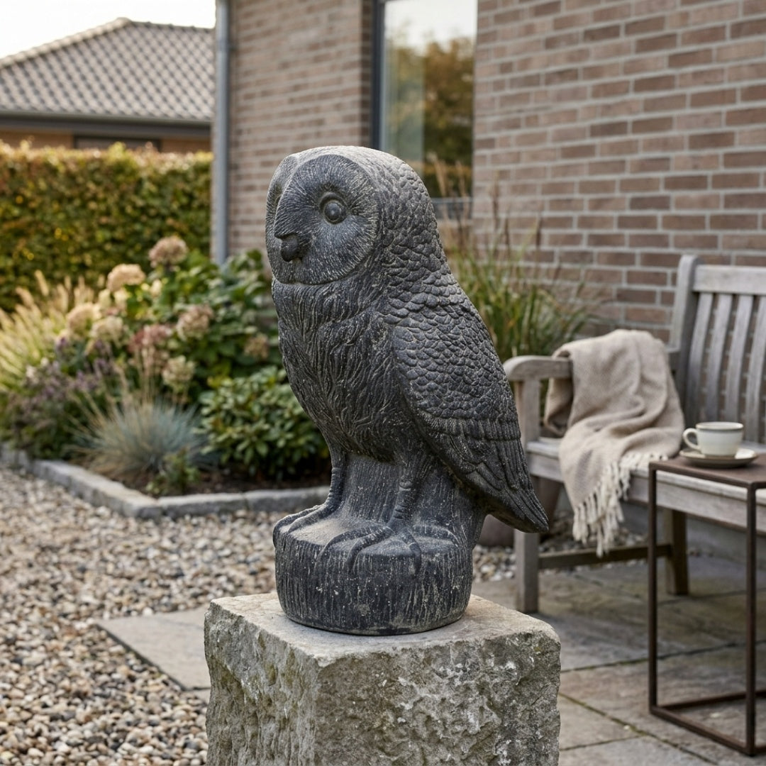 The Nocturne Owl. Monumental ugleskulptur 50cm