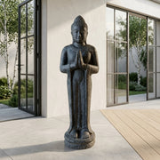Buddha The Silent Guardian. Stående Buddha skulptur 120cm høj.