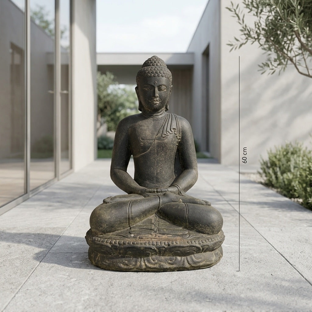 Buddha Meditation - Grey 60 cm