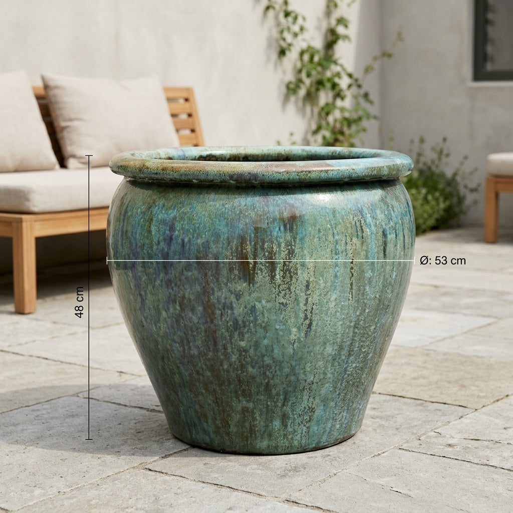 Tree Plant Pot Opal Green