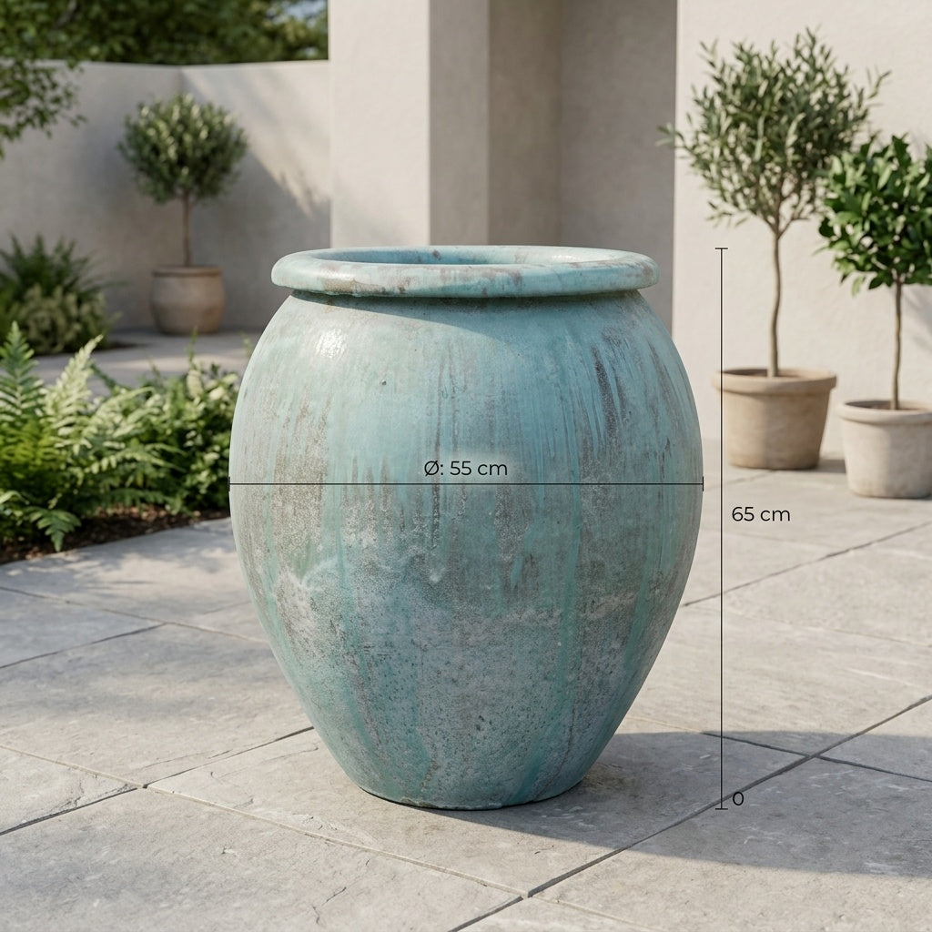 Water Jar Opal Green High