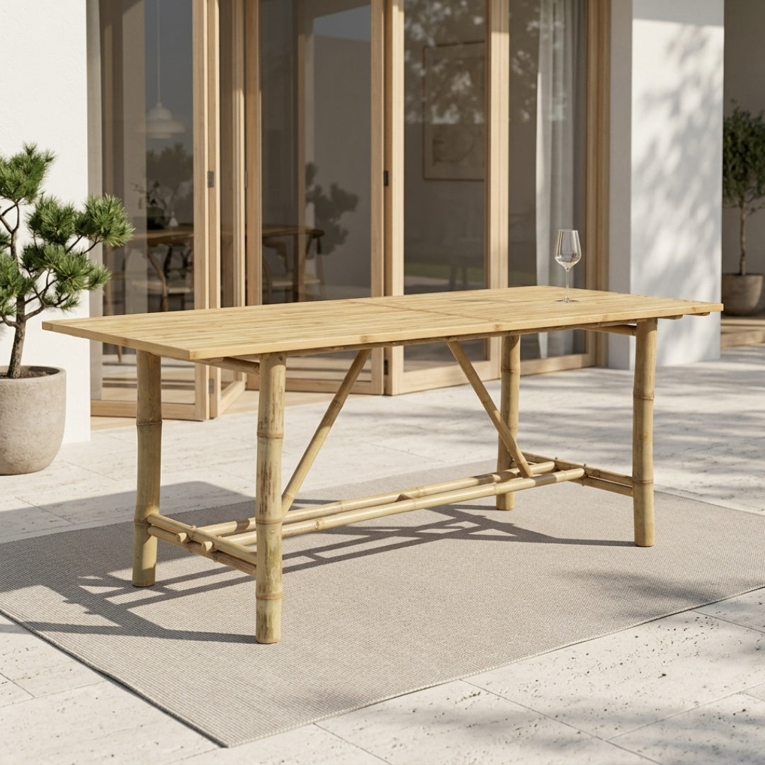 Bambus Spisebord 200x80xh75