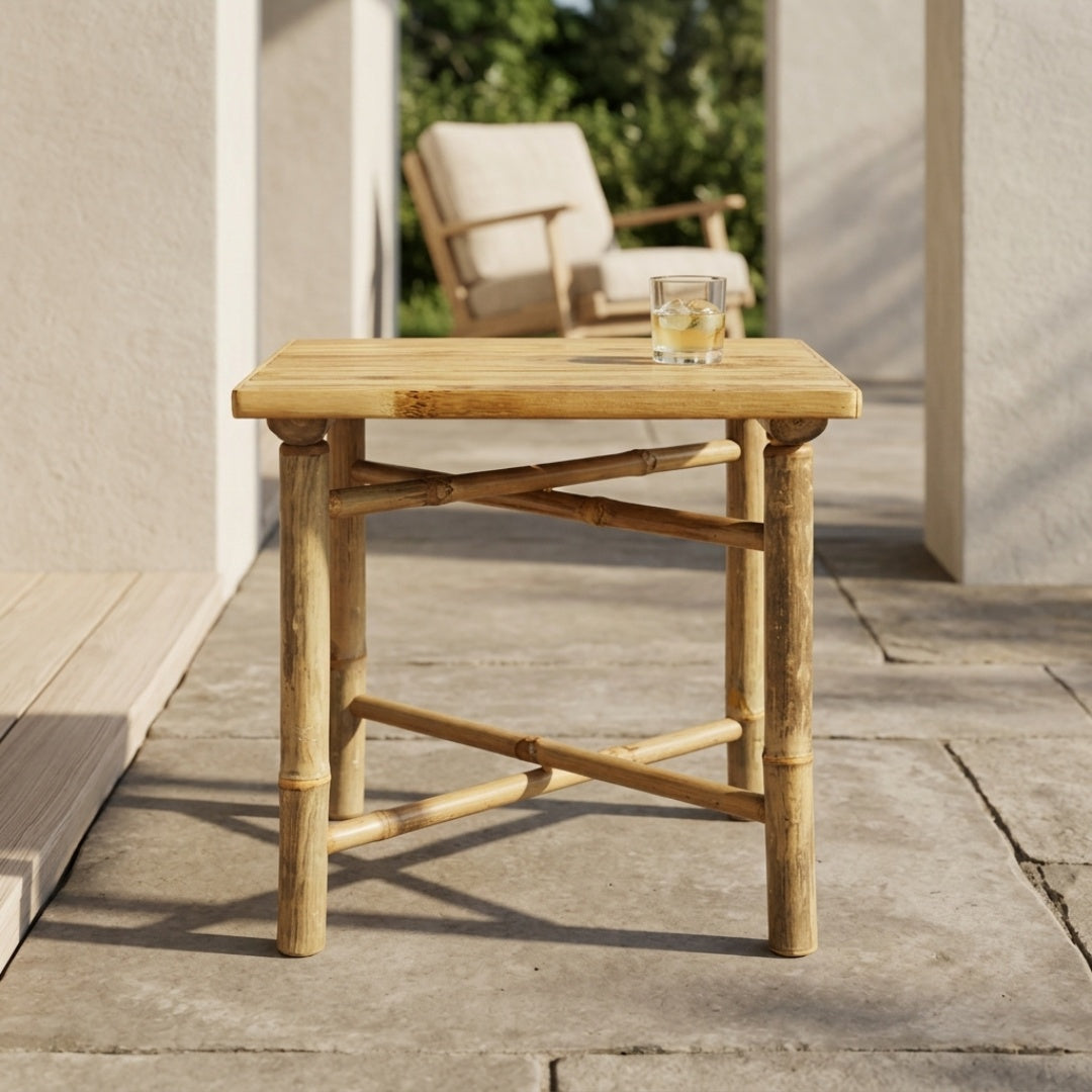 Bambus Skandinavisk Kaffebord 45 x 45cm