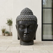Buddha Head Statue - Grey 123 cm