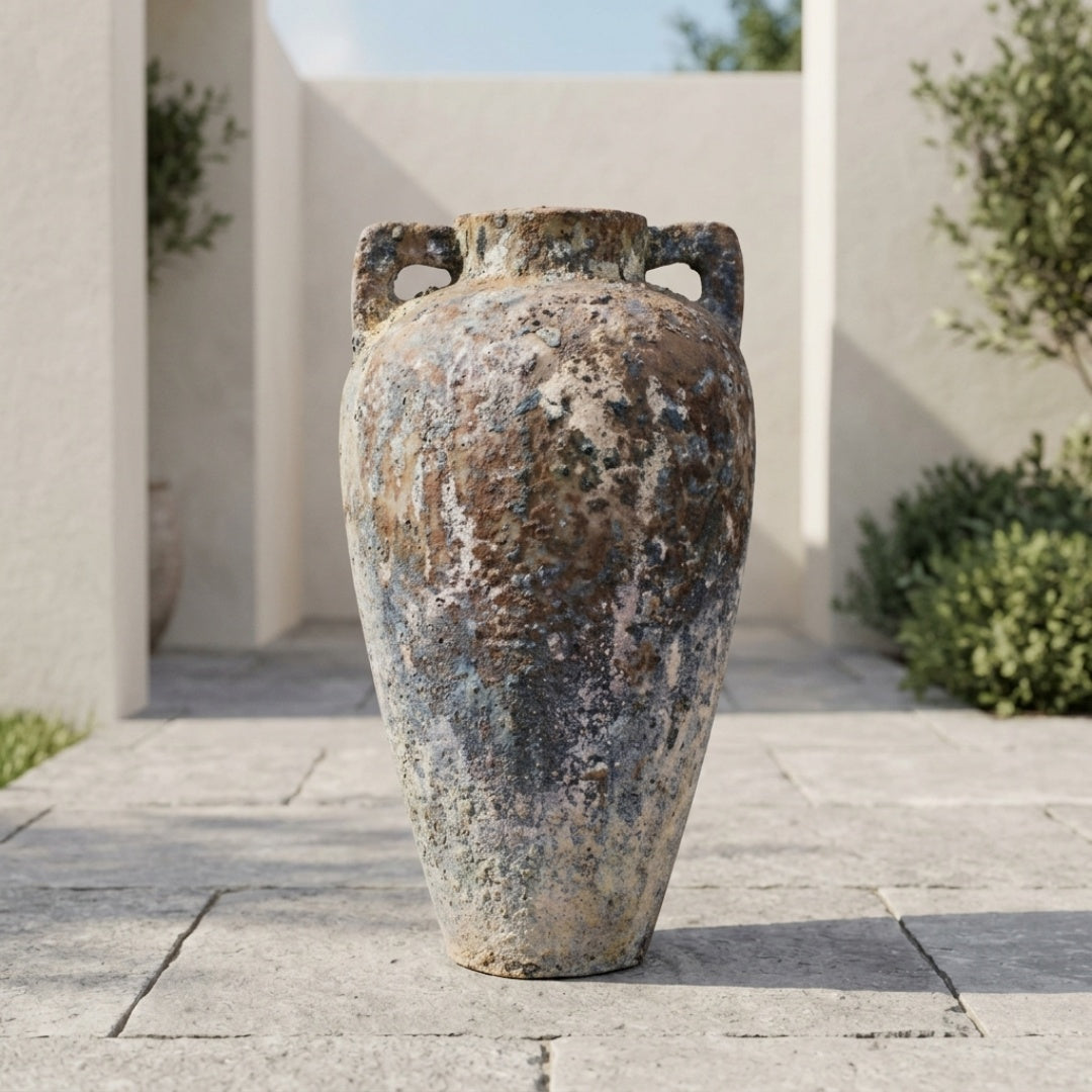 Amphora Handles Jar Atlantis Verdigris