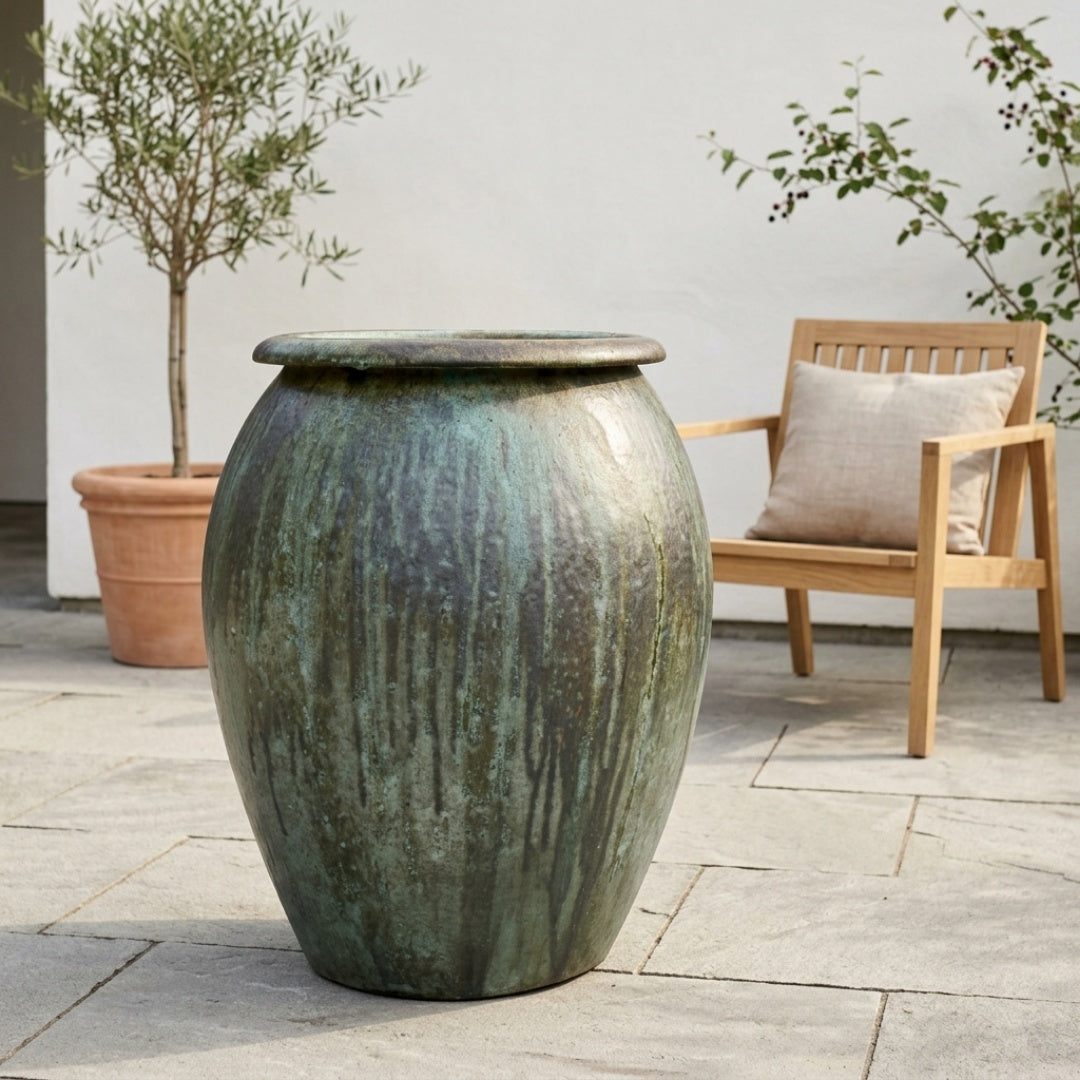 Water Jar Opal Green High