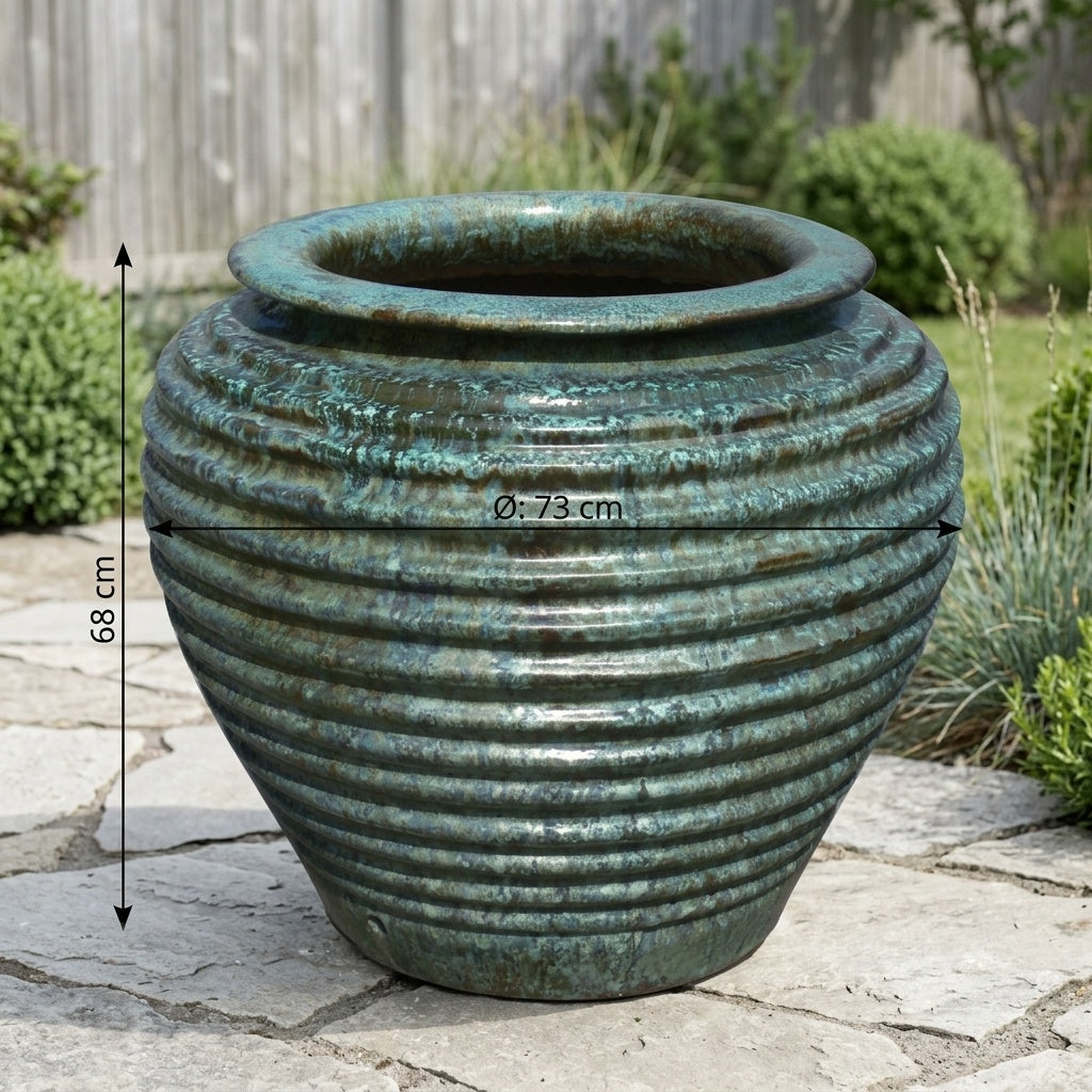 Coiled Jar Opal Green