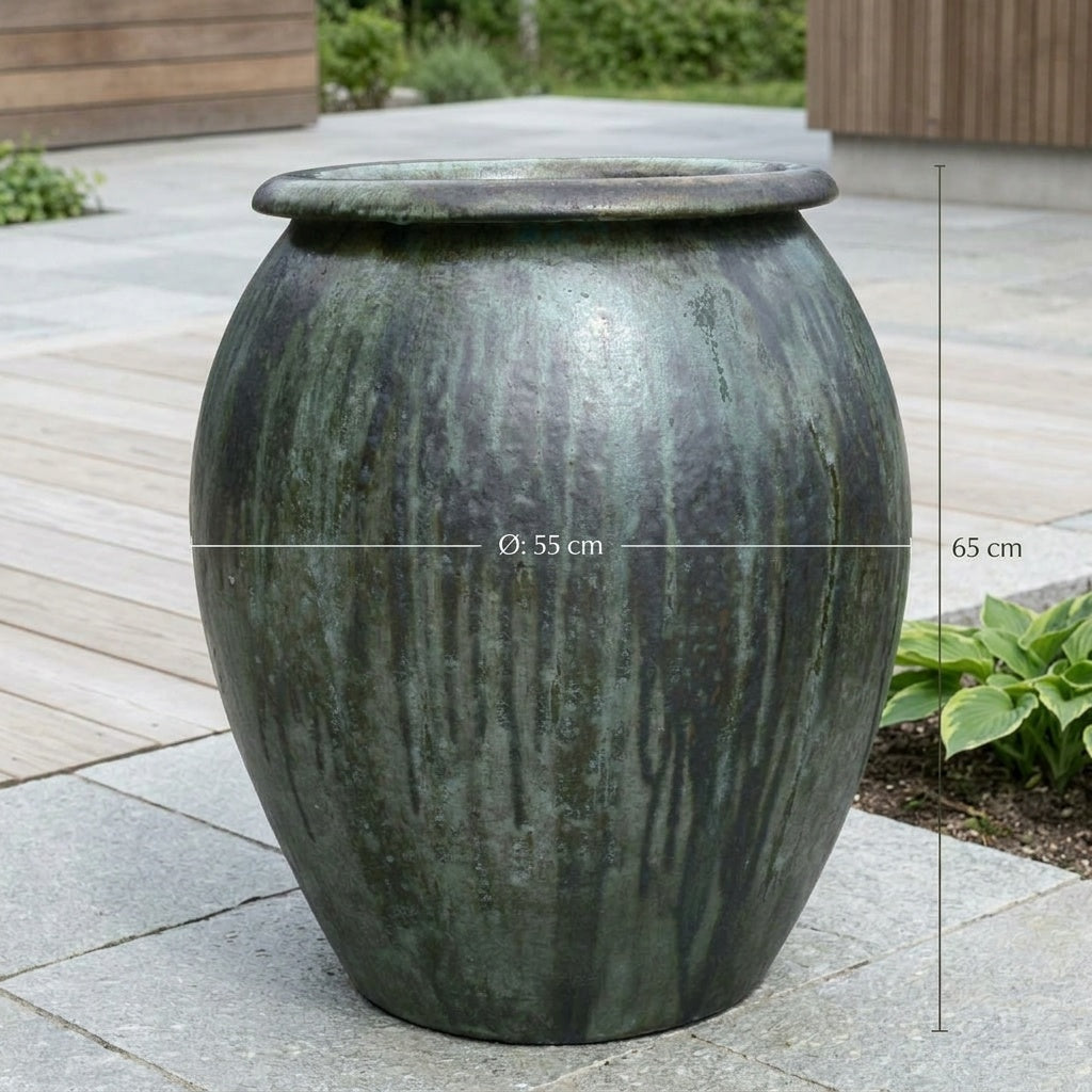 Water Jar Opal Green High