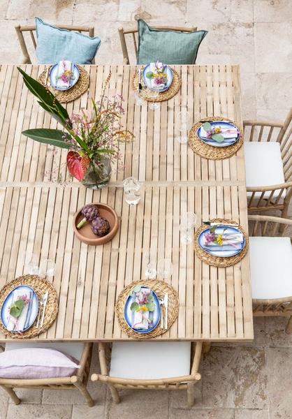 Bambus kaffe bord 200LX200BX45H - Northbynorth - Køb Bambusmøbler